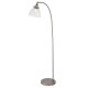 Endon-91741 - Hansen - Brushed Silver with Clear Glass Floor Lamp