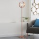 Endon-91781 - Hoop - Brushed Copper 1 Light Floor Lamp