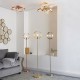 Table & Floor Lamp - Hoop - Brushed Copper 1 Light Floor Lamp Endon-91781 - Hoop - Brushed Copper 1 Light Floor Lamp