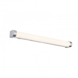 Moda - LED White Ribbed and Chrome Wall Lamp Moda - LED White Ribbed and Chrome Wall Lamp