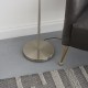 Table & Floor Lamp - Hoop - Brushed Nickel 1 Light Floor Lamp Endon-91937 - Hoop - Brushed Nickel 1 Light Floor Lamp