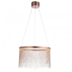 Zelma - Brushed Copper LED Pendant Delicate Chains  Zelma - Brushed Copper LED Pendant Delicate Chains