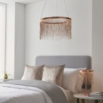 Zelma - Brushed Copper LED Pendant Delicate Chains  Zelma - Brushed Copper LED Pendant Delicate Chains