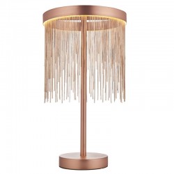 Zelma - Brushed Copper LED Table Lamp with Delicate Chains Zelma - Brushed Copper LED Table Lamp with Delicate Chains