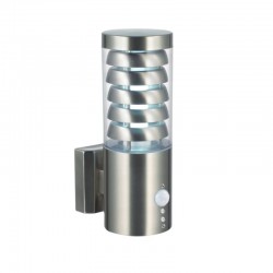 Tango - PIR Brushed Stainless Steel Uplight Wall Lamp