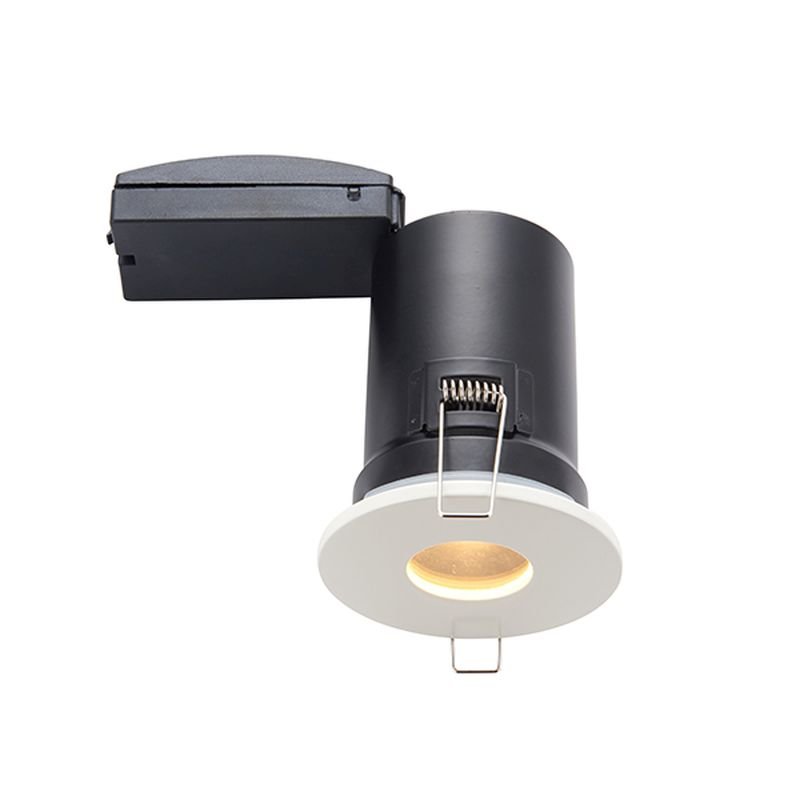 Spot & Downlights - ShieldPLUS - IP65 Matt White Recessed Downlight Saxby-92732 - ShieldPLUS - IP65 Matt White Recessed Downlight