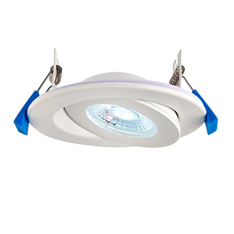 Spot & Downlights - Shield360 - IP44 Adjustable Matt White Recessed Downlight Saxby-92754 - Shield360 - IP44 Adjustable Matt White Recessed Downlight