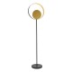 Endon-92876 - Cal - Matt Black & Brushed Gold Floor Lamp