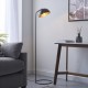 Endon-93091 - Brair - Black & Antique Brass Floor Lamp