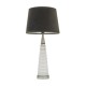 Table & Floor Lamp - Naia - Mocca Velvet & Clear Glass Table Lamp Endon-93113 - Naia - Mocca Velvet & Clear Glass Table Lamp