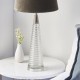 Table & Floor Lamp - Naia - Mocca Velvet & Clear Glass Table Lamp Endon-93113 - Naia - Mocca Velvet & Clear Glass Table Lamp