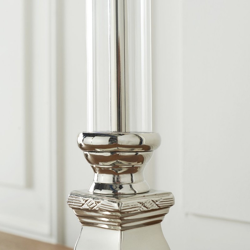 Table & Floor Lamp - Kalin - Table Base Only - Polished Aluminium & Glass Endon-93136 - Kalin - Table Base Only - Polished Aluminium & Glass