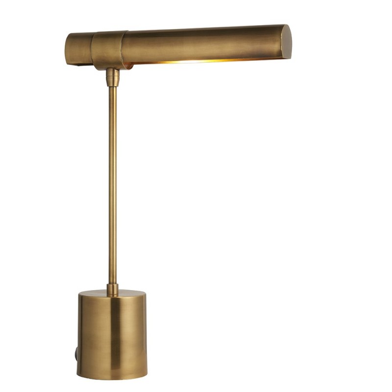 Endon-93140 - Hiero - High Quality Antique Brass Desk Lamp