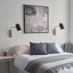 Navren - Black & Antique Brass Swing Arm Wall Lamp Navren - Black & Antique Brass Swing Arm Wall Lamp