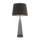 Endon-93424 - Naia - Mocca Velvet & Dark Grey Glass Table Lamp