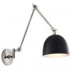 Lehal - Black & Polished Nickel Swing Arm Wall Lamp Lehal - Black & Polished Nickel Swing Arm Wall Lamp