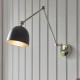 Endon-93431 - Lehal - Black & Polished Nickel Swing Arm Wall Lamp