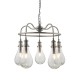 Endon-93433 - Hadassa - Clear Pear Glass & Antique Nickel Centre Fitting