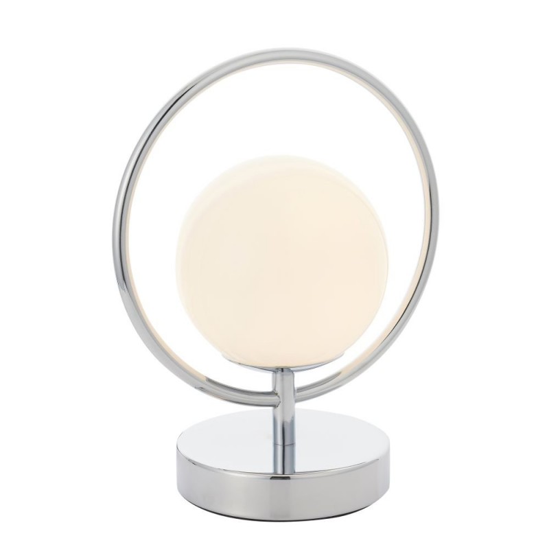 Table & Floor Lamp - Orb - Opal Glass & Chrome Table Lamp Endon-93900 - Orb - Opal Glass & Chrome Table Lamp