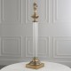 Endon-94350 - Avebury - Table Base Only - Antique Brass & Glass