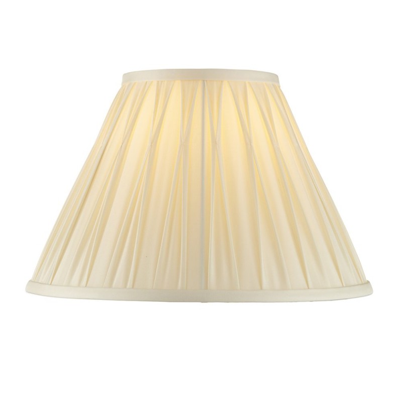 Endon-94352 - Chatsworth - Shade Only - 12 inch Ivory Silk Shade