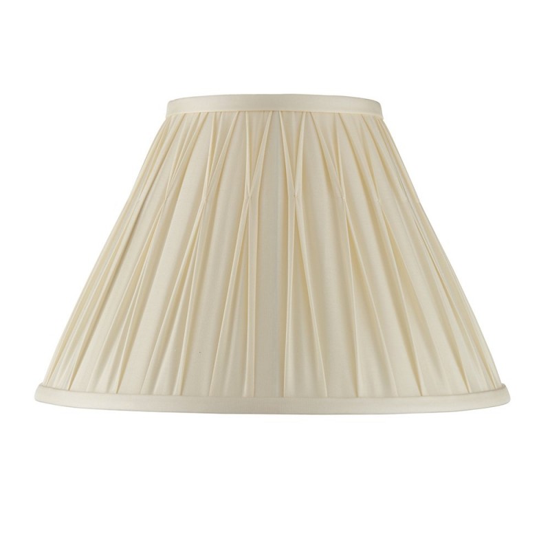 Endon-94352 - Chatsworth - Shade Only - 12 inch Ivory Silk Shade