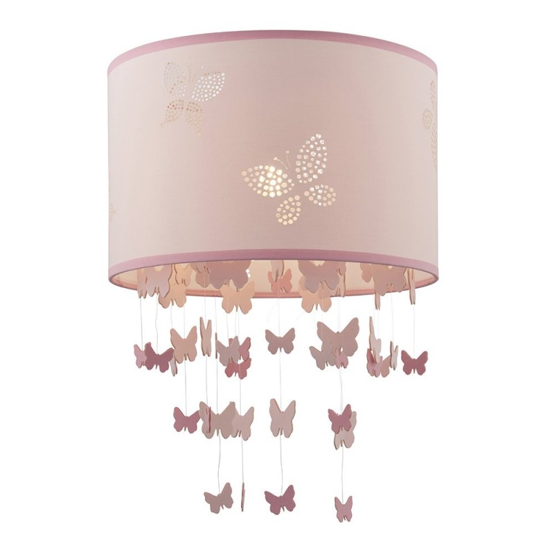Accessories - Amathea - Decorative Pink Shade for Hanging Pendant Endon-94356 - Amathea - Decorative Pink Shade for Hanging Pendant