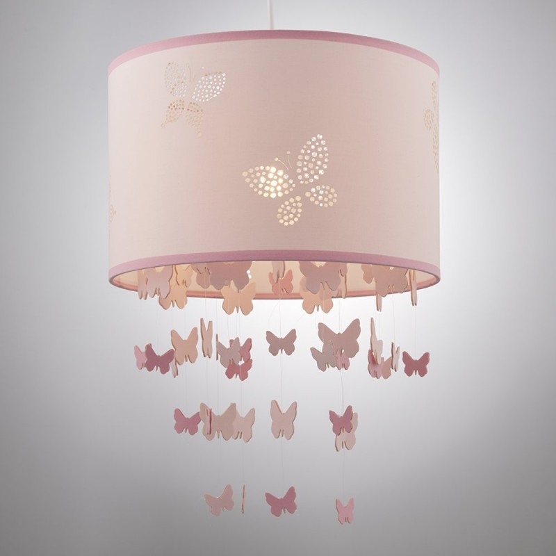 Accessories - Amathea - Decorative Pink Shade for Hanging Pendant Endon-94356 - Amathea - Decorative Pink Shade for Hanging Pendant