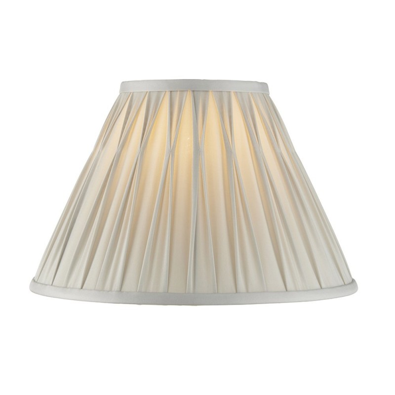 Accessories - Chatsworth - 12 inch Silver Silk Shade Endon-94360 - Chatsworth - 12 inch Silver Silk Shade