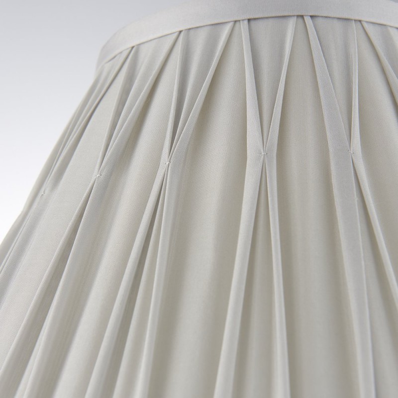 Accessories - Chatsworth - 12 inch Silver Silk Shade Endon-94360 - Chatsworth - 12 inch Silver Silk Shade