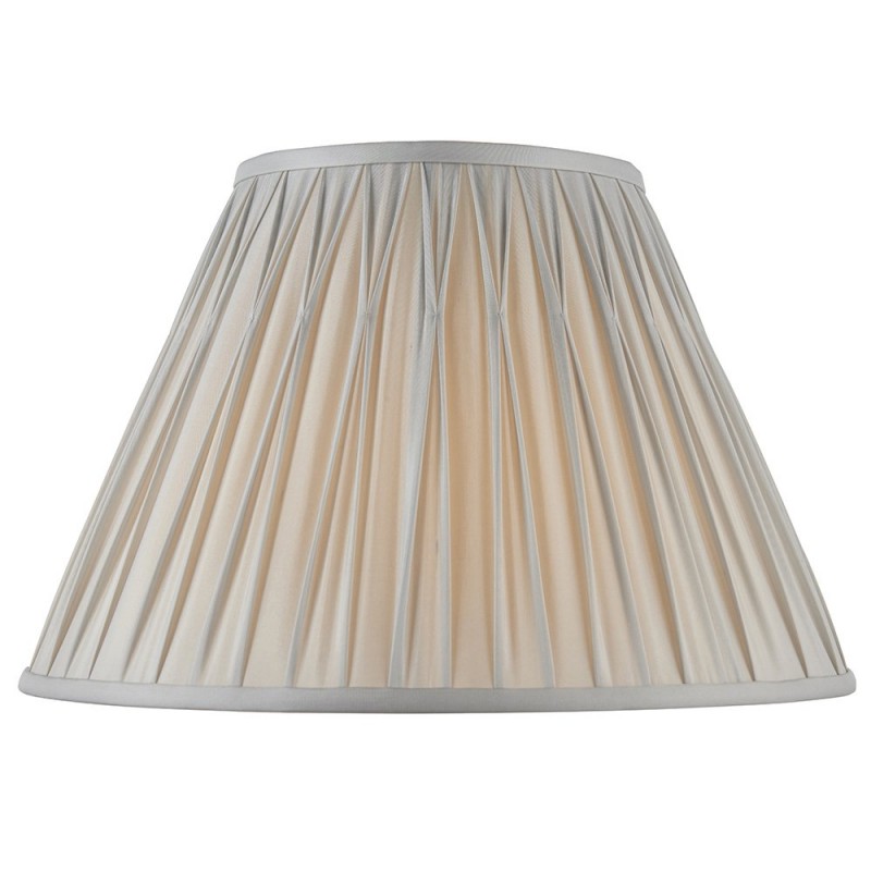Accessories - Chatsworth - 16 inch Silver Silk Shade Endon-94364 - Chatsworth - 16 inch Silver Silk Shade