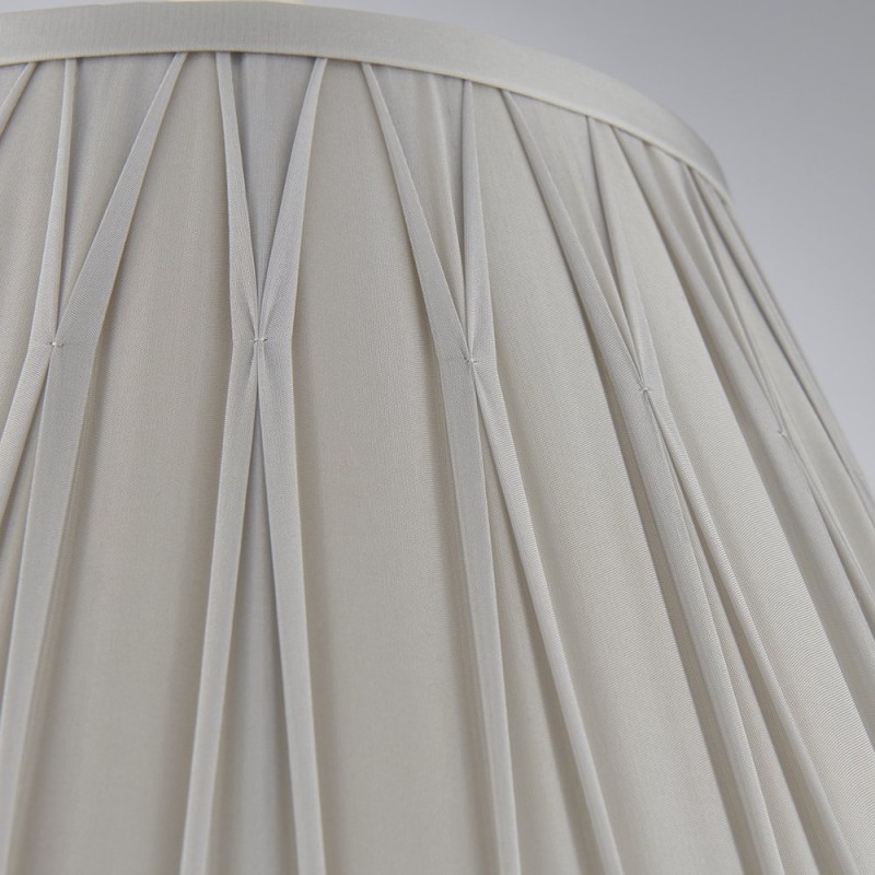 Accessories - Chatsworth - 14 inch Silver Silk Shade Endon-94365 - Chatsworth - 14 inch Silver Silk Shade