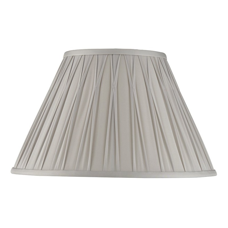 Accessories - Chatsworth - 14 inch Silver Silk Shade Endon-94365 - Chatsworth - 14 inch Silver Silk Shade