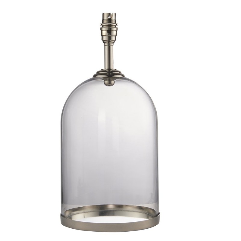 Endon-94367 - Dinton - Table Base Only - Clear Glass & Nickel