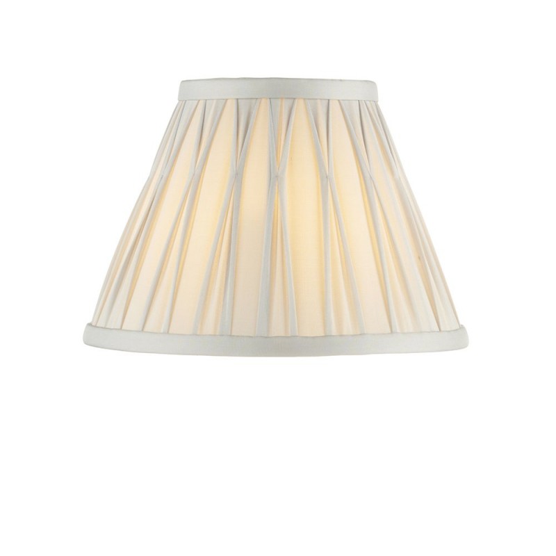 Accessories - Chatsworth - 8 inch Silver Silk Shade Endon-94368 - Chatsworth - 8 inch Silver Silk Shade
