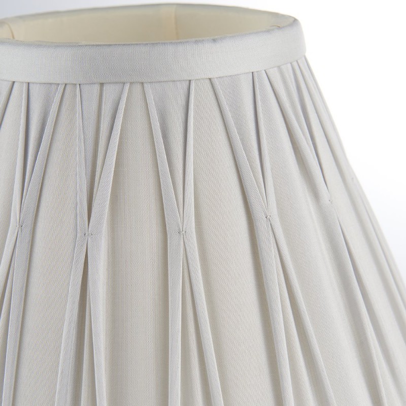 Accessories - Chatsworth - 8 inch Silver Silk Shade Endon-94368 - Chatsworth - 8 inch Silver Silk Shade