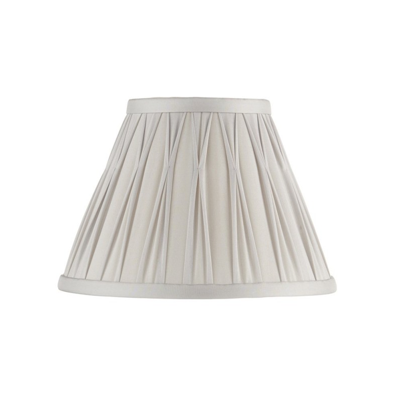 Accessories - Chatsworth - 8 inch Silver Silk Shade Endon-94368 - Chatsworth - 8 inch Silver Silk Shade