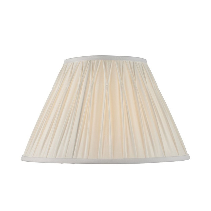 Accessories - Chatsworth - 14 inch Vintage White Silk Shade Endon-94376 - Chatsworth - 14 inch Vintage White Silk Shade