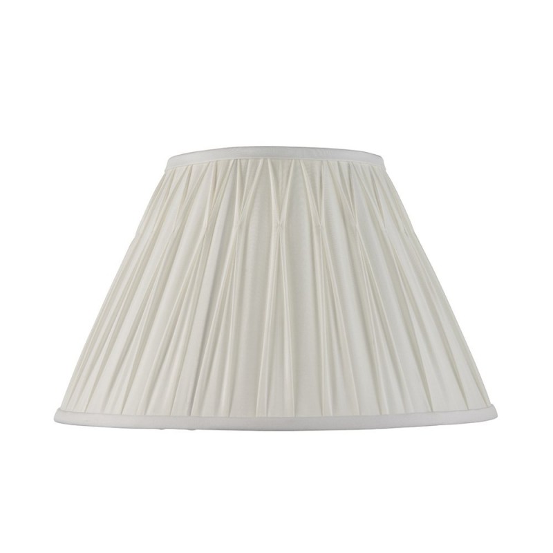Accessories - Chatsworth - 14 inch Vintage White Silk Shade Endon-94376 - Chatsworth - 14 inch Vintage White Silk Shade