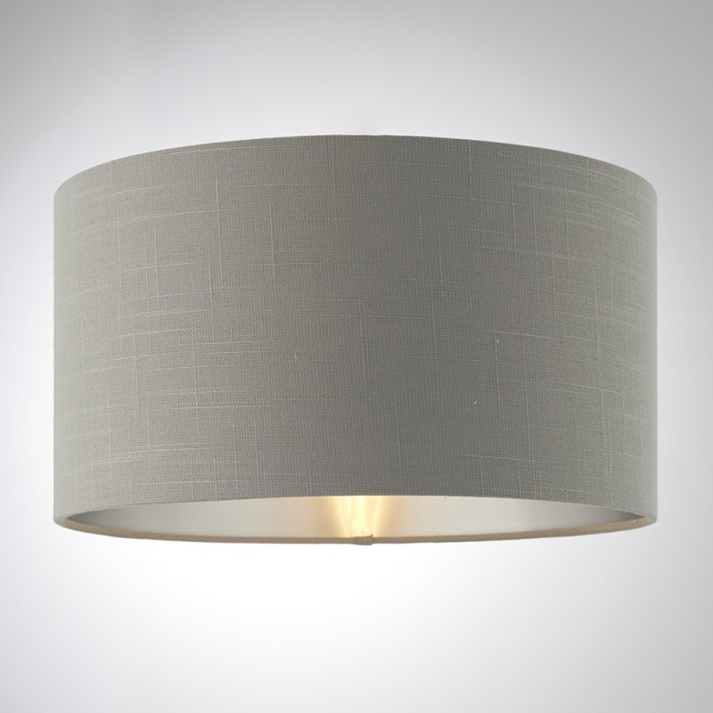 Accessories - Highclere - 14 inch Charcoal Linen & Metallic Shade Endon-94379 - Highclere - 14 inch Charcoal Linen & Metallic Shade