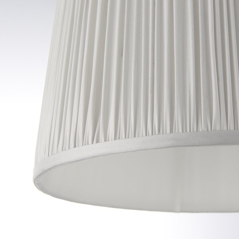 Accessories - Wentworth - 12 inch Silver Silk Shade Endon-94382 - Wentworth - 12 inch Silver Silk Shade