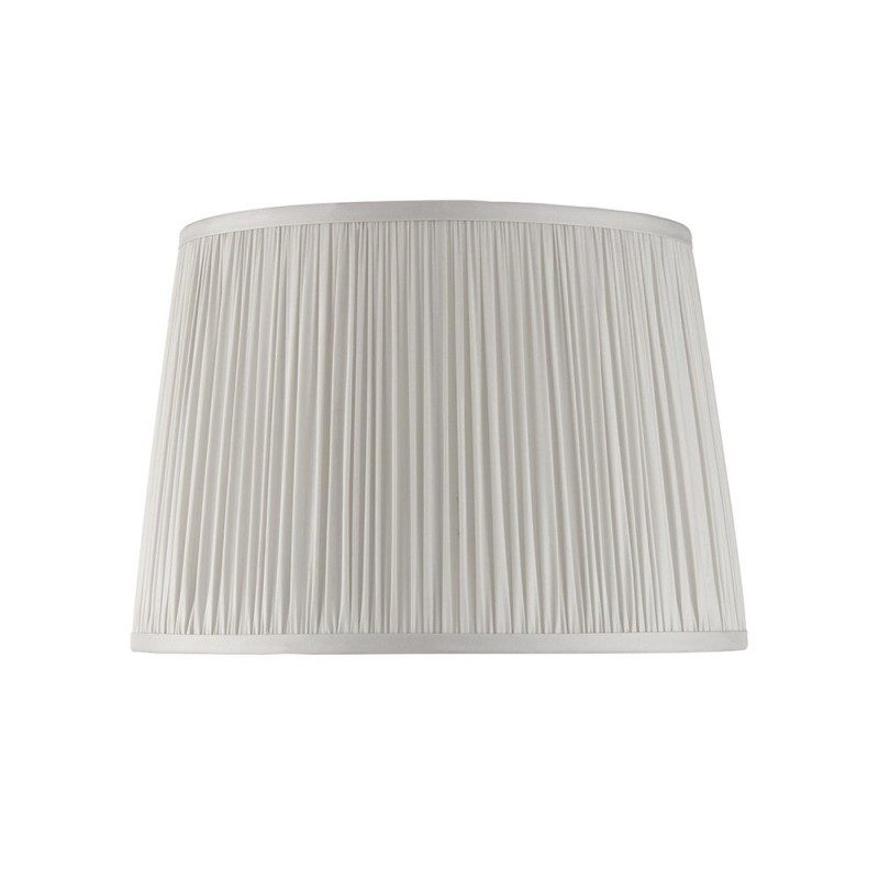 Accessories - Wentworth - 12 inch Silver Silk Shade Endon-94382 - Wentworth - 12 inch Silver Silk Shade