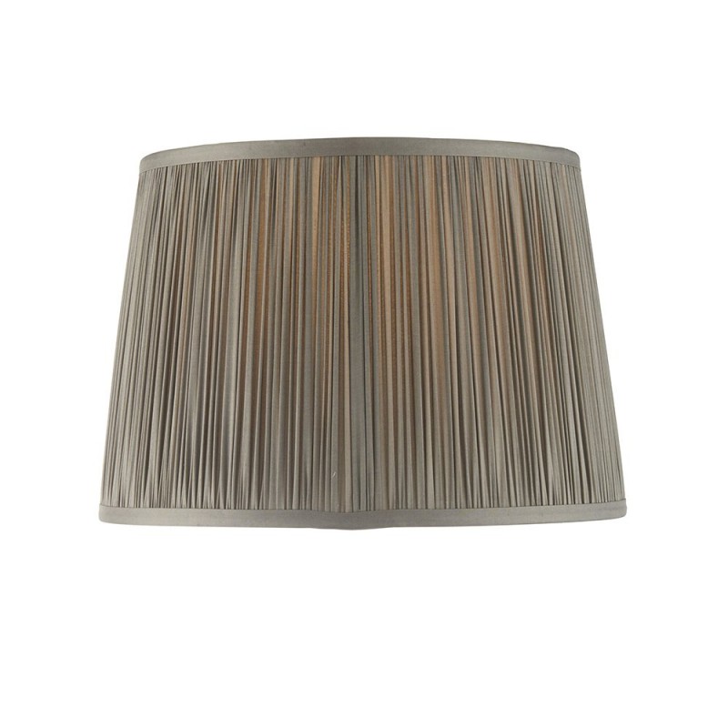 Accessories - Wentworth - 12 inch Charcoal Grey Silk Shade Endon-94383 - Wentworth - 12 inch Charcoal Grey Silk Shade