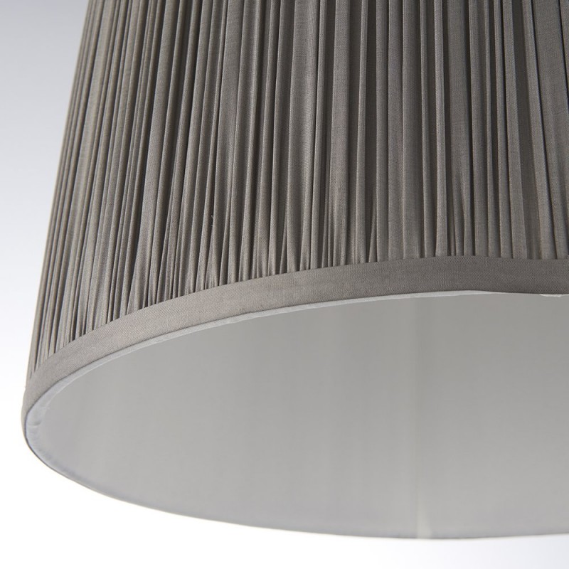 Accessories - Wentworth - 12 inch Charcoal Grey Silk Shade Endon-94383 - Wentworth - 12 inch Charcoal Grey Silk Shade