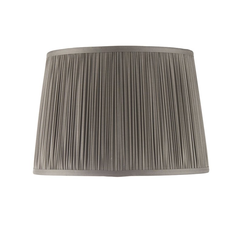 Accessories - Wentworth - 12 inch Charcoal Grey Silk Shade Endon-94383 - Wentworth - 12 inch Charcoal Grey Silk Shade