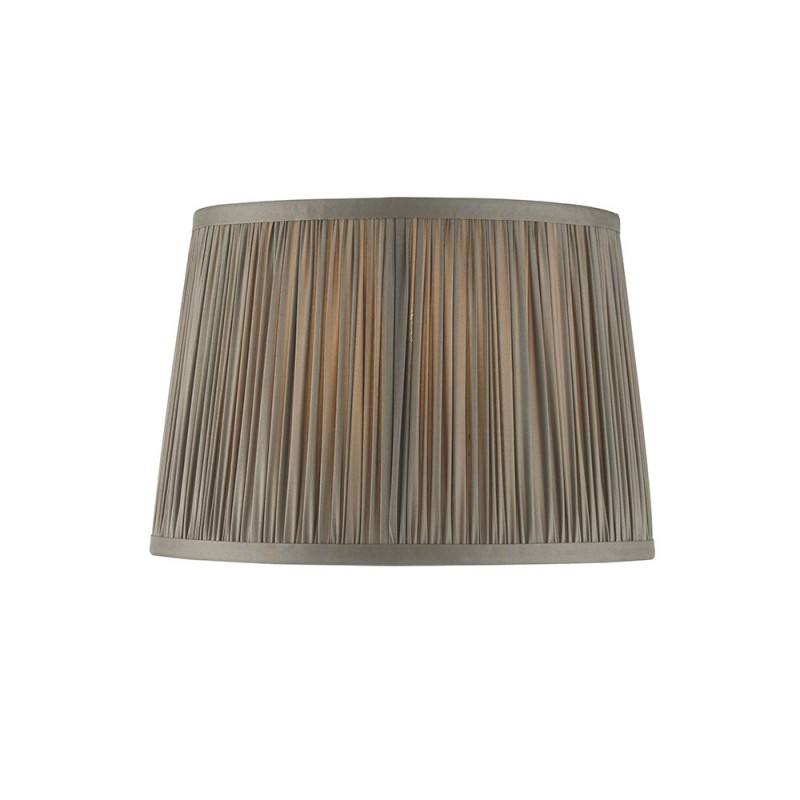 Accessories - Wentworth - 10 inch Charcoal Grey Silk Shade Endon-94389 - Wentworth - 10 inch Charcoal Grey Silk Shade