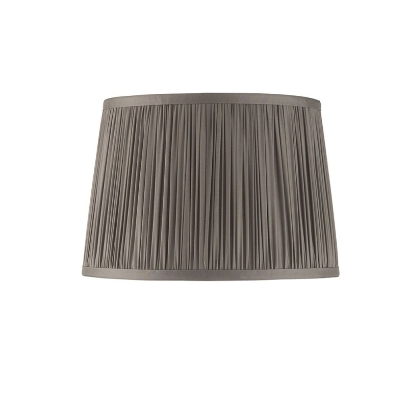 Accessories - Wentworth - 10 inch Charcoal Grey Silk Shade Endon-94389 - Wentworth - 10 inch Charcoal Grey Silk Shade