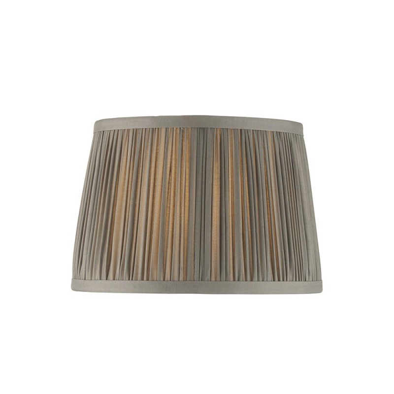 Accessories - Wentworth - 8 inch Charcoal Grey Silk Shade Endon-94390 - Wentworth - 8 inch Charcoal Grey Silk Shade