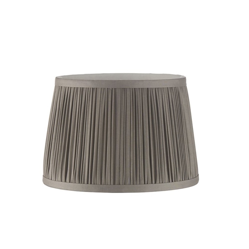 Accessories - Wentworth - 8 inch Charcoal Grey Silk Shade Endon-94390 - Wentworth - 8 inch Charcoal Grey Silk Shade