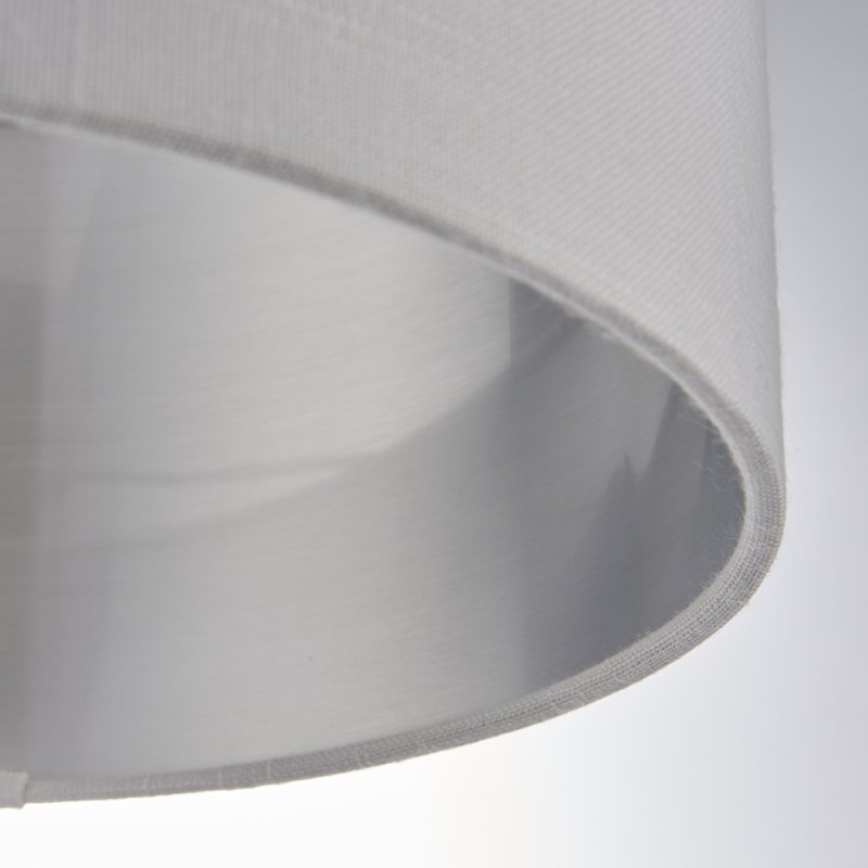 Accessories - Highclere - 12 inch Silver & Bright Nickel Shade Endon-94393 - Highclere - 12 inch Silver & Bright Nickel Shade